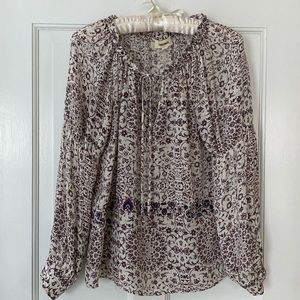 L’agence silk boho blouse